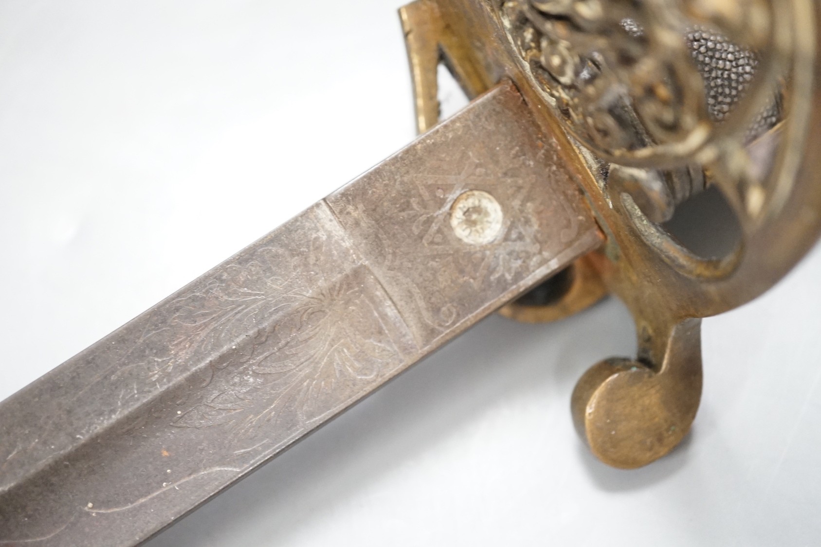 An 1845 pattern Naval officer's sword